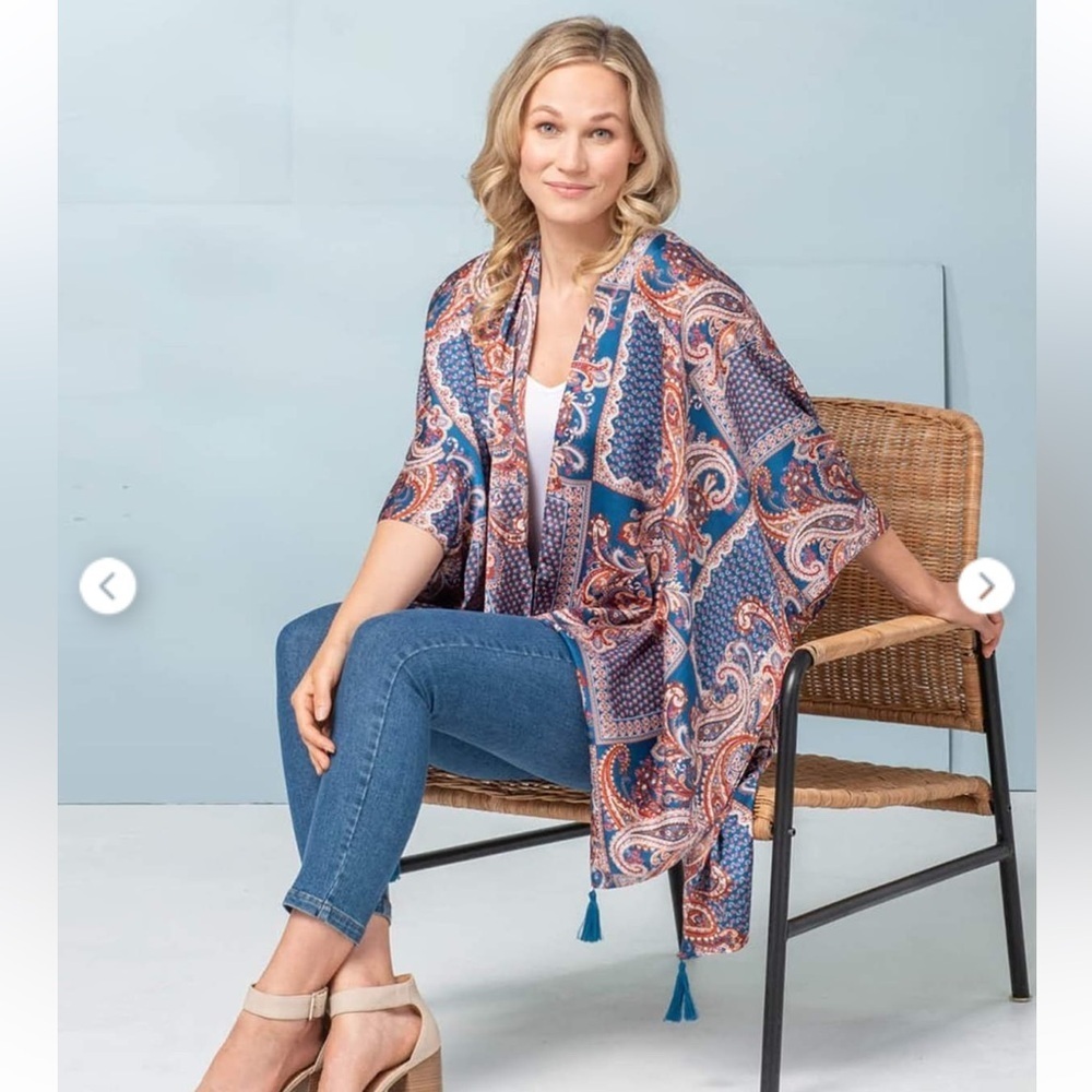 Simply Noelle kimono style open front cardigan wrap